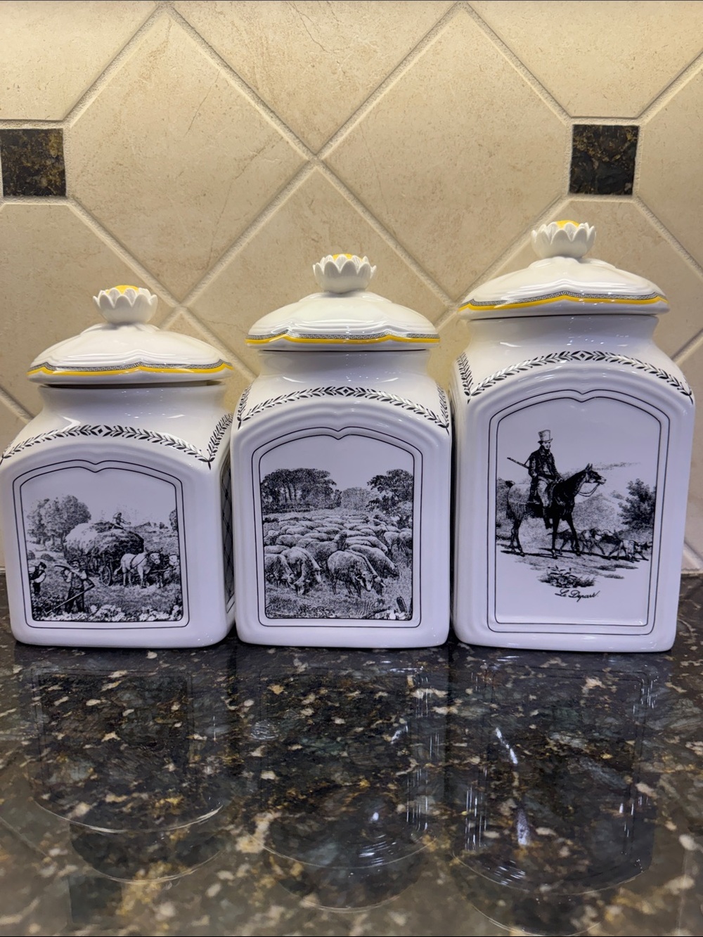 Stunning! Villeroy & Boch Ardun Ferme Canister Set